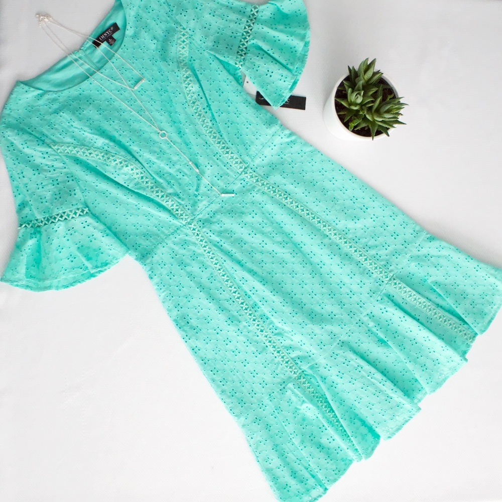 IMNYC Isaac Mizrahi Eyelet Dress